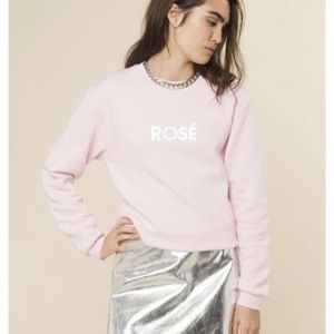 Rad baby pink rosé sweatshirt